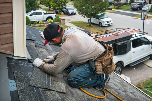 Professional Roofing technician working in Page, WV